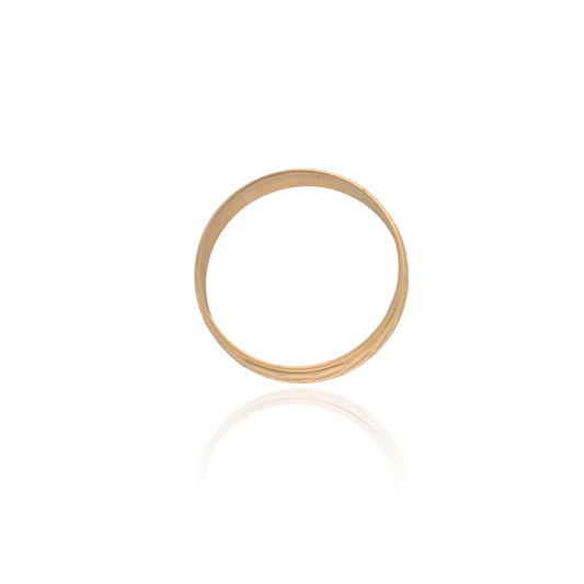 Ed-Slim hoop in 10k yellow gold 5mm 