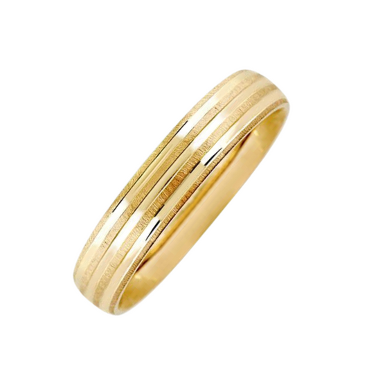 Liam hoop in 10k yellow gold 