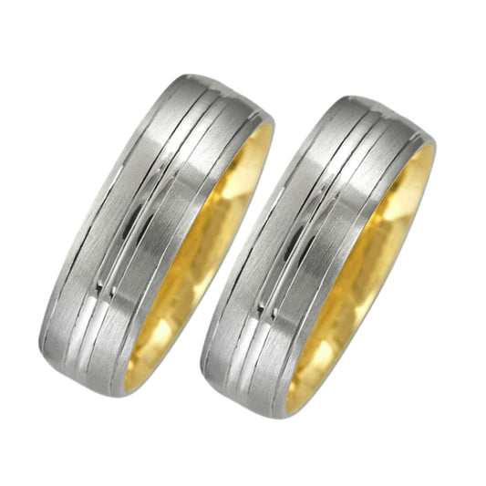 Ethan Hoop Duo in 10k Yellow Gold (6mm) 