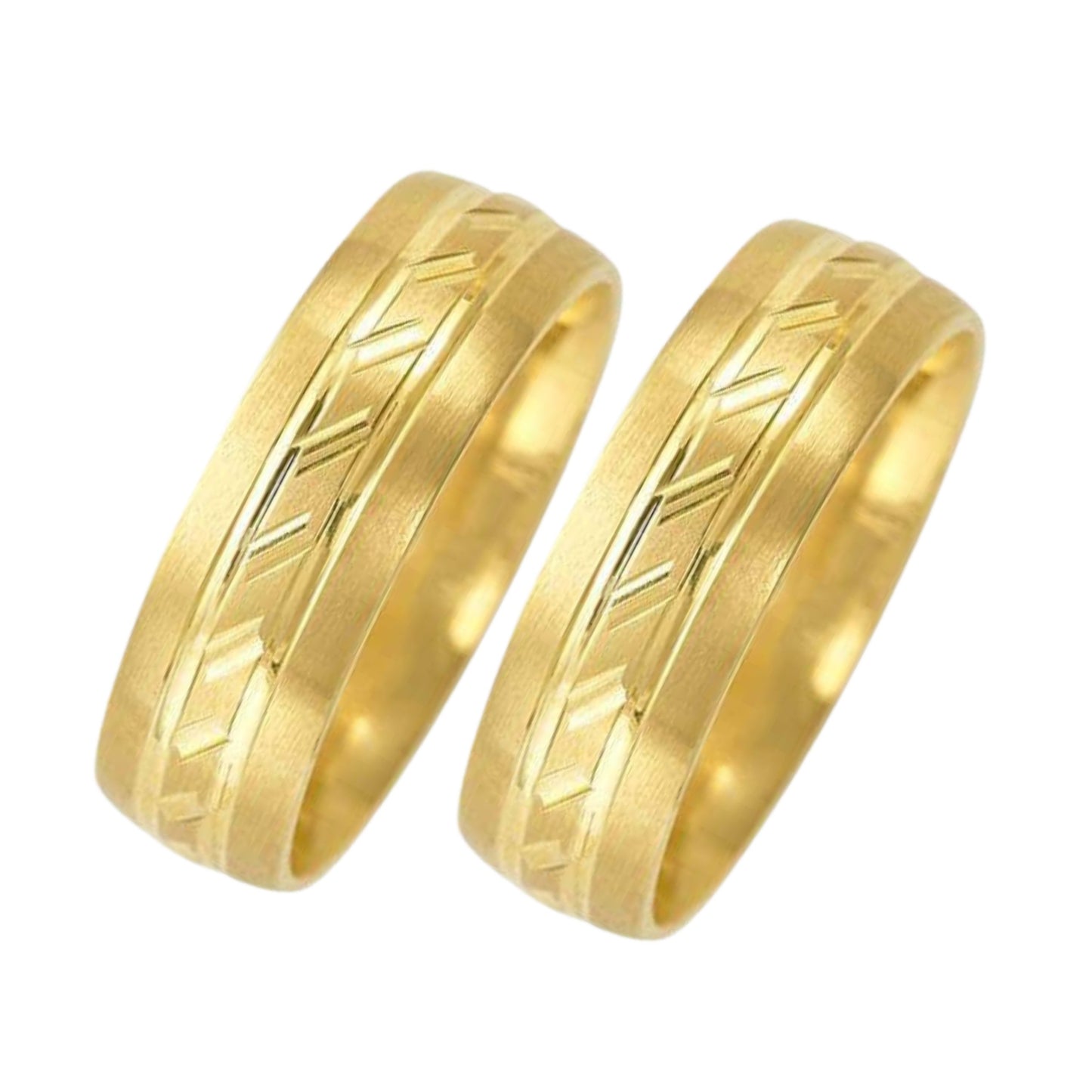 Ethan Hoop Duo in 10k Yellow Gold (6mm) 