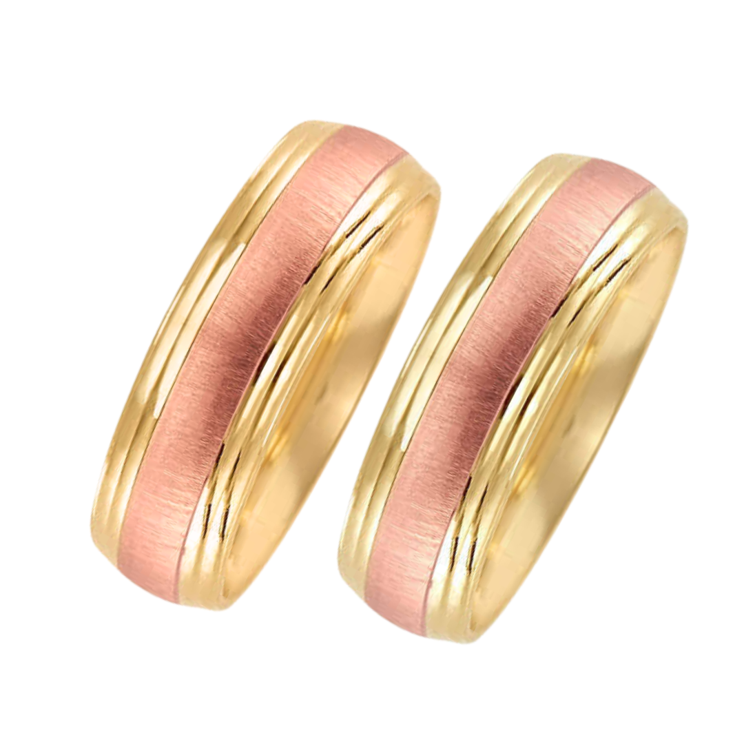 Ethan Hoop Duo in 10k Yellow Gold (6mm) 