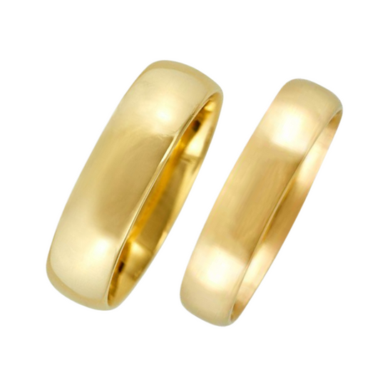 Ethan Hoop Duo in 10k Yellow Gold (6mm) 