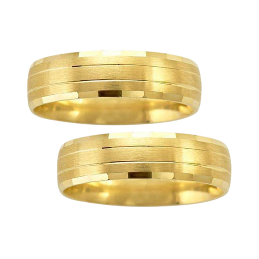 Ethan Hoop Duo in 10k Yellow Gold (6mm) 