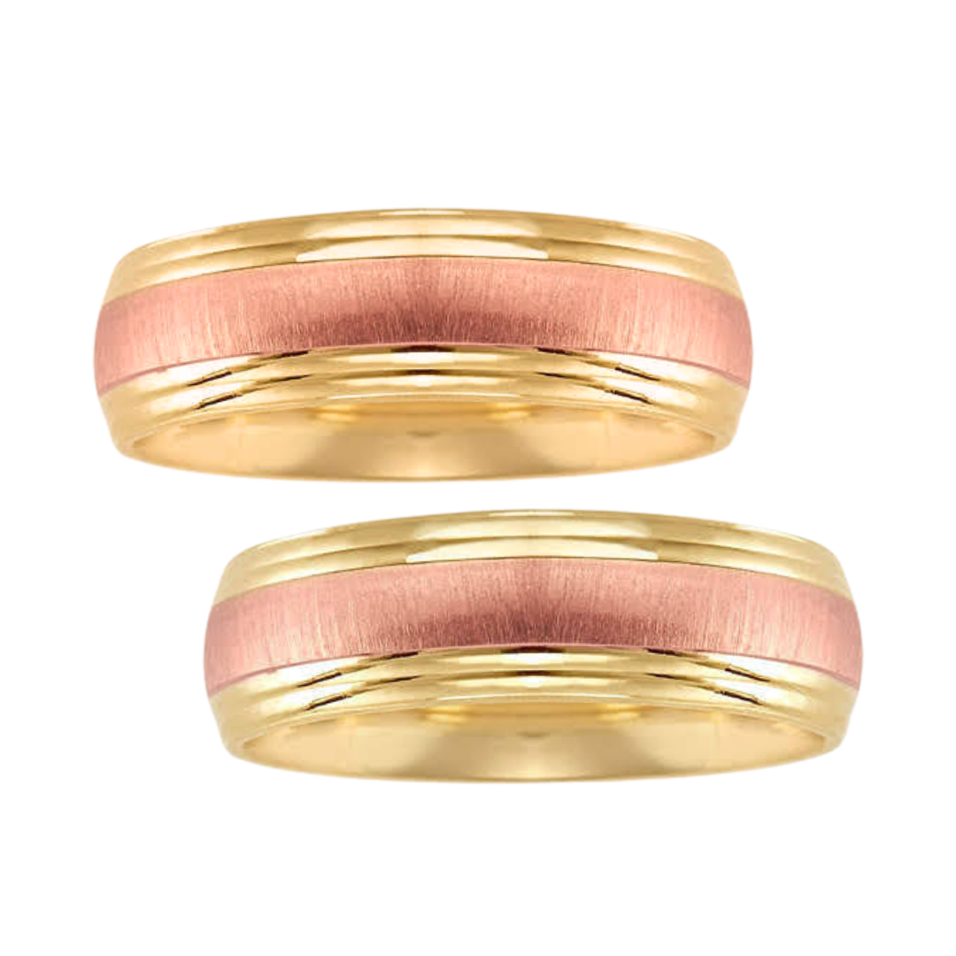 Ethan Hoop Duo in 10k Yellow Gold (6mm) 