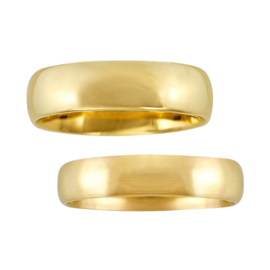 Ethan Hoop Duo in 10k Yellow Gold (6mm) 