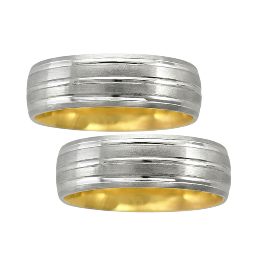 Ethan Hoop Duo in 10k Yellow Gold (6mm) 