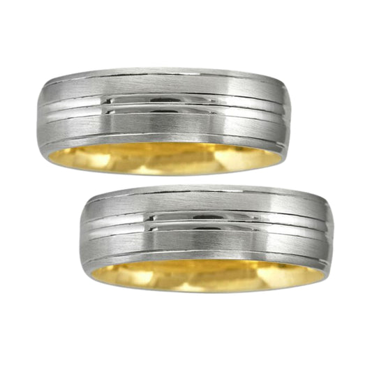 Ethan Hoop Duo in 10k Yellow Gold (6mm) 