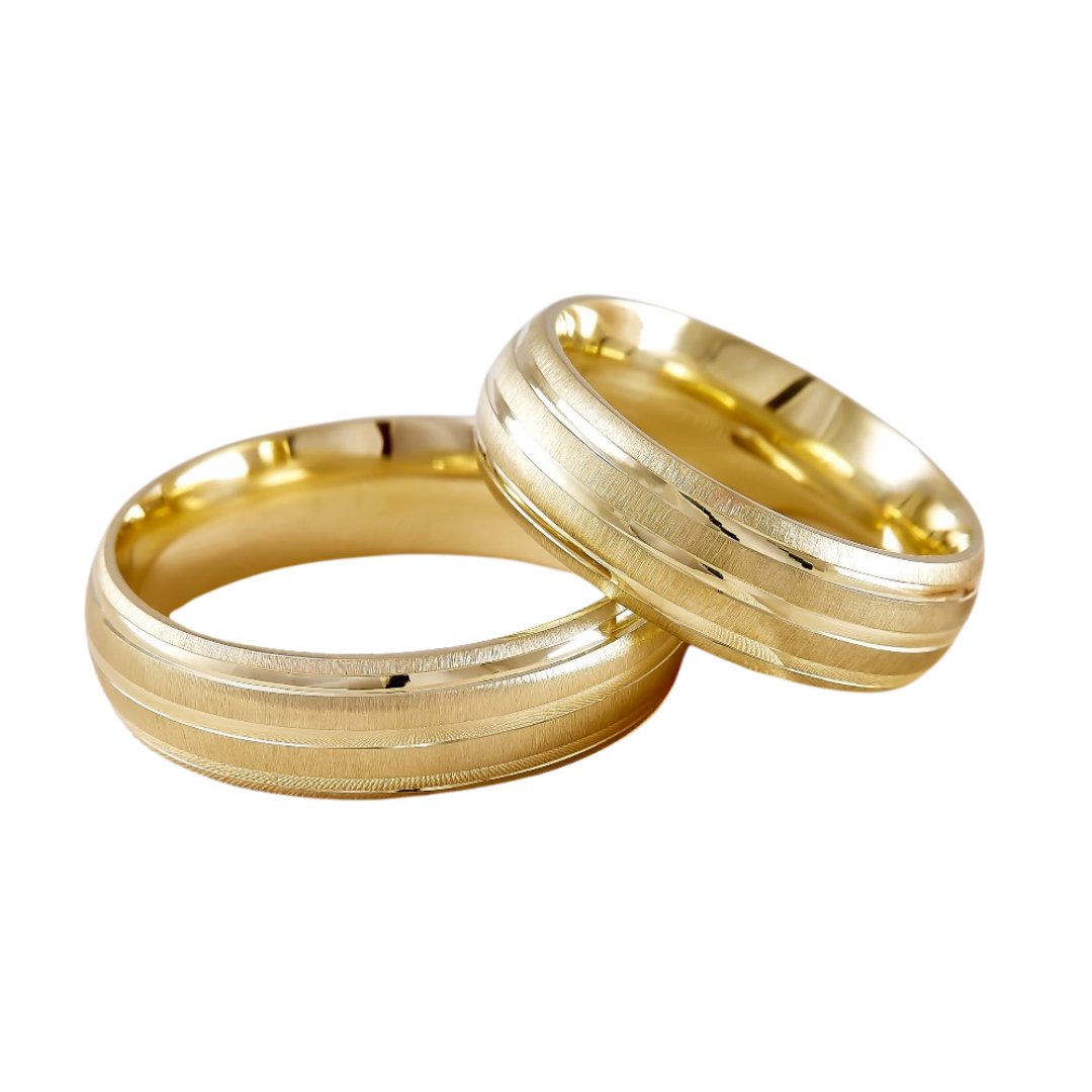 Ethan Hoop Duo in 10k Yellow Gold (6mm) 