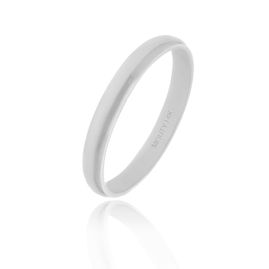 Meave hoop in 14k white gold (3mm) 