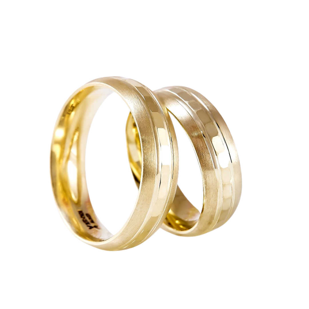 Ethan Hoop Duo in 10k Yellow Gold (6mm) 