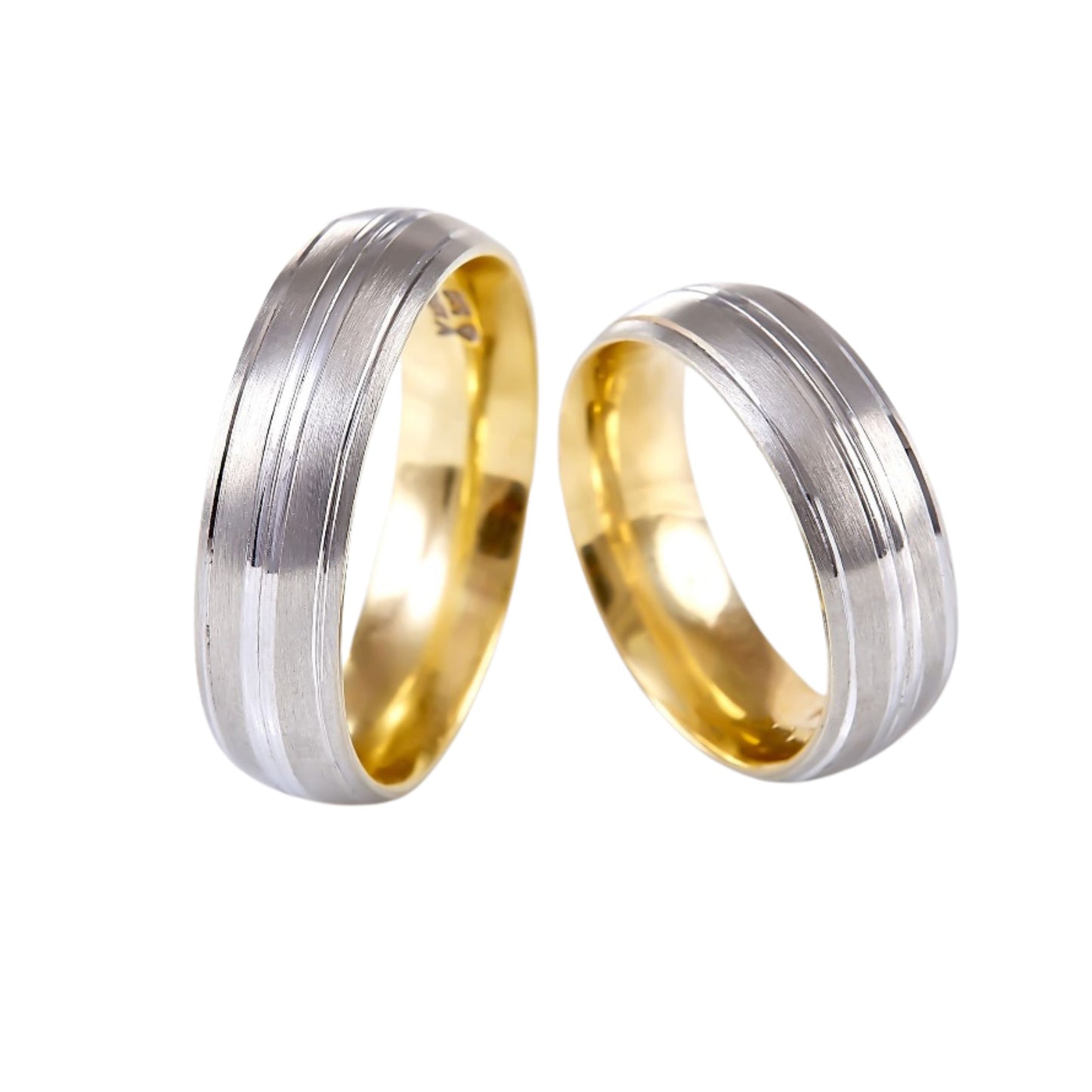 Ethan Hoop Duo in 10k Yellow Gold (6mm) 