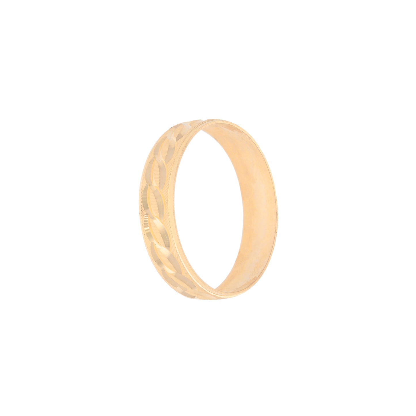 Pair of lightweight Ed-Slim hoops in 10k yellow gold (5mm) 