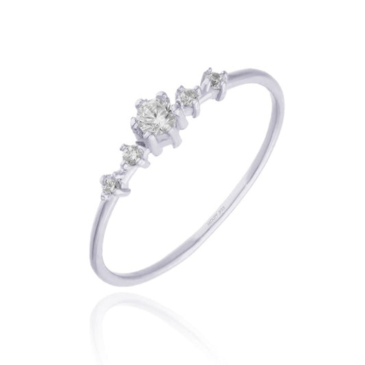 Ariana ring in silver with zirconia