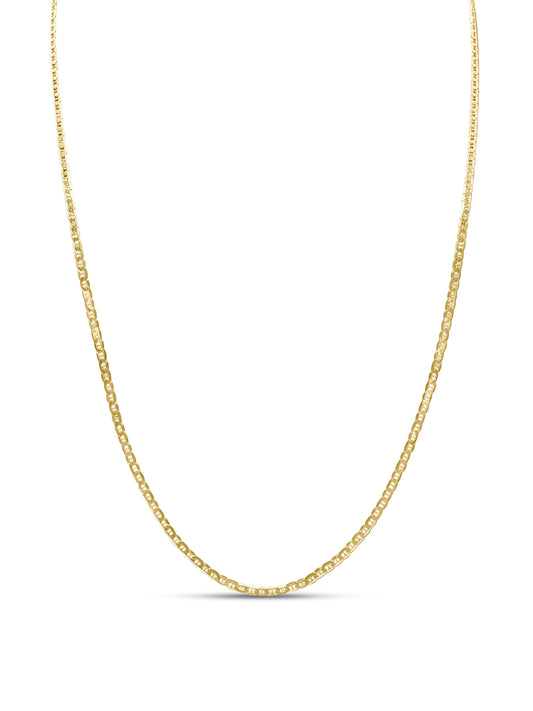 Italian Torsal Unisex Chain in 10k Yellow Gold