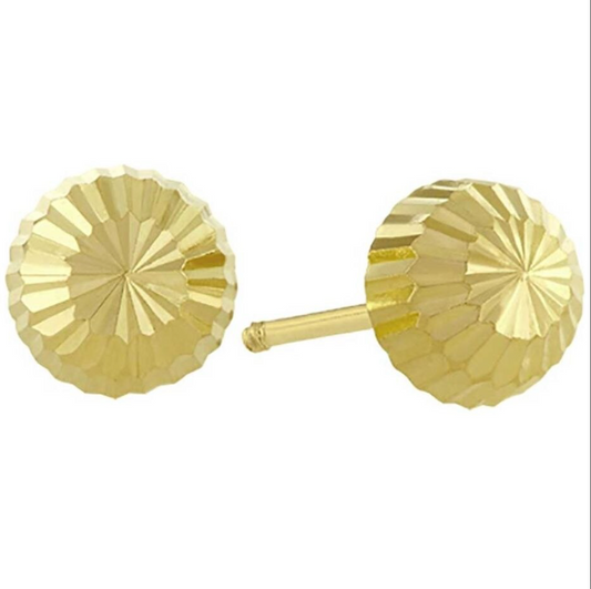 Straight mushroom brooches 1 in 14k yellow gold Cod: 14302 5mm