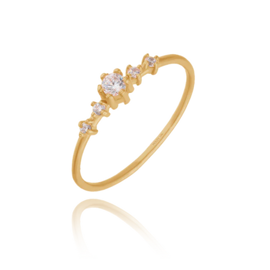 Ariana Ring in 14k Yellow Gold with Zirconia