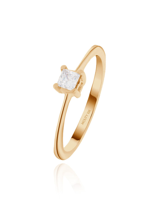 Darian ring in 10k yellow gold with zirconia