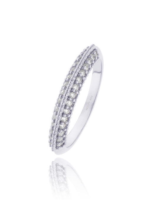 Elsie ring in silver with zirconias