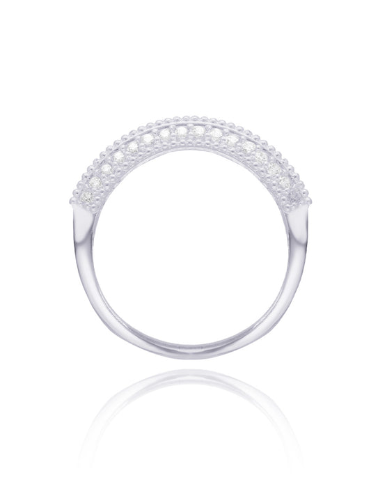 Elsie ring in silver with zirconias