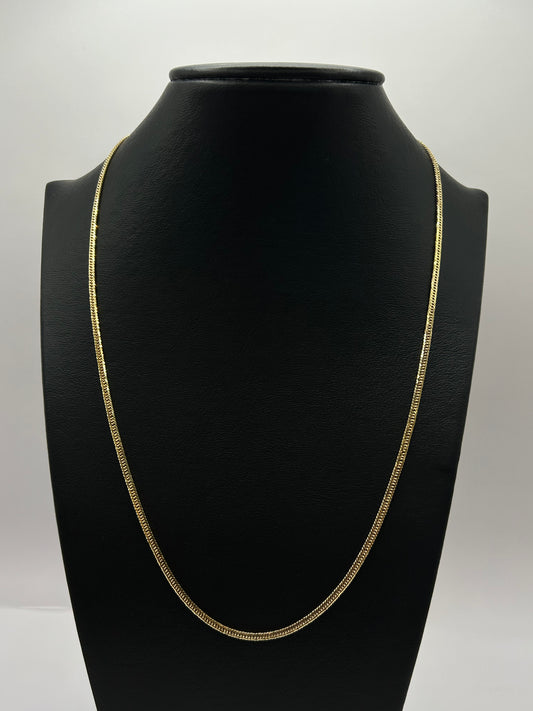 Italian Torsal Unisex Chain in 10k Yellow Gold