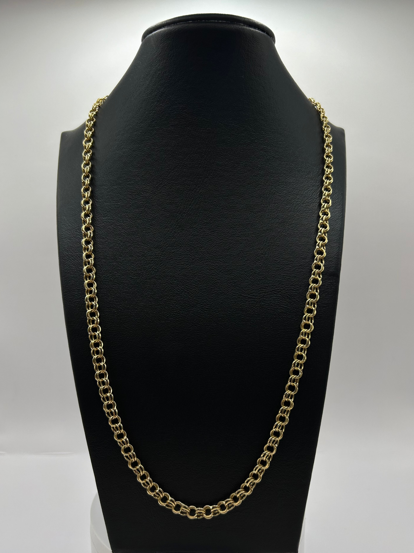 Italian Torsal Unisex Chain in 10k Yellow Gold