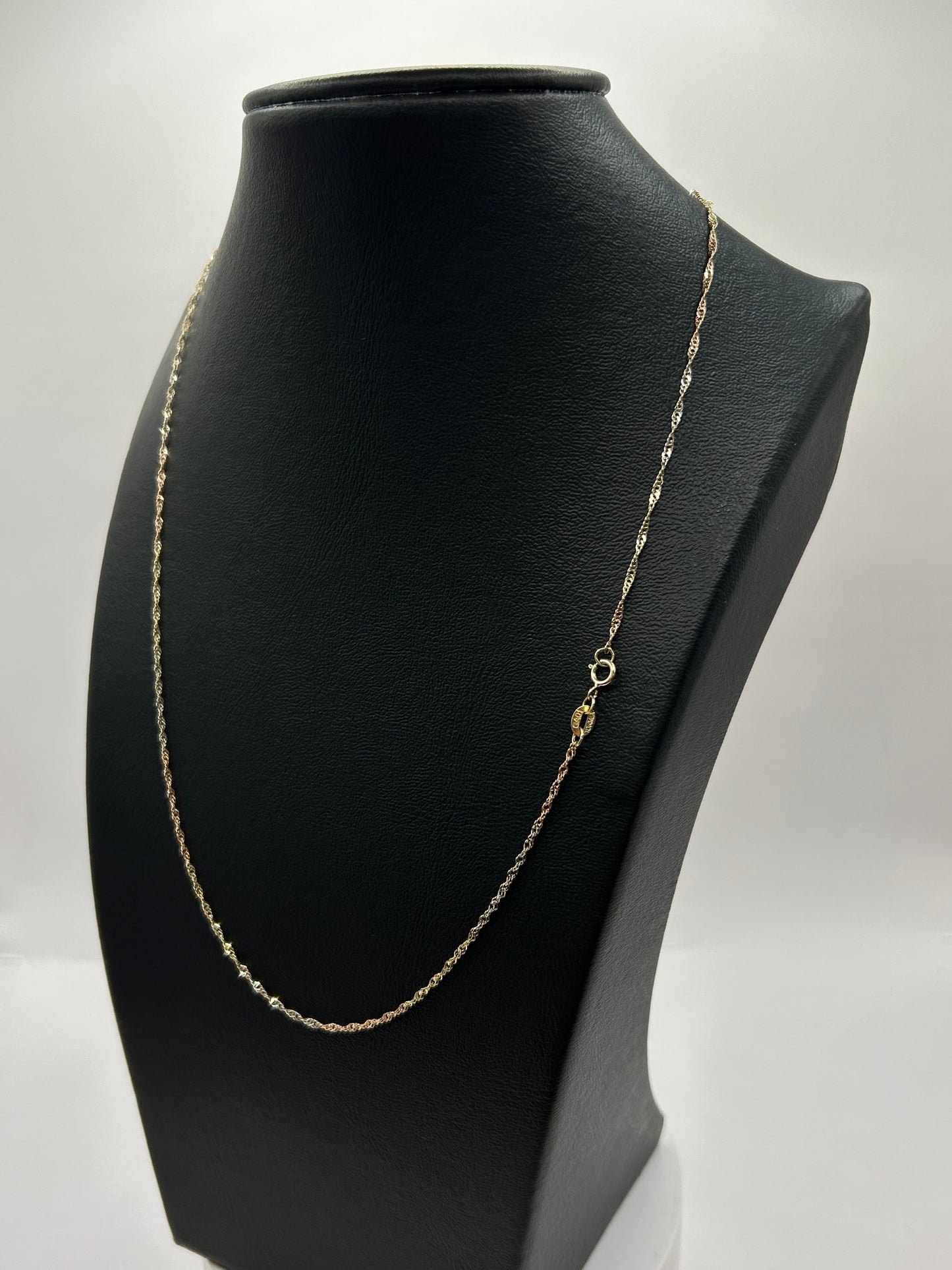 Italian Torsal Unisex Chain in 10k Yellow Gold