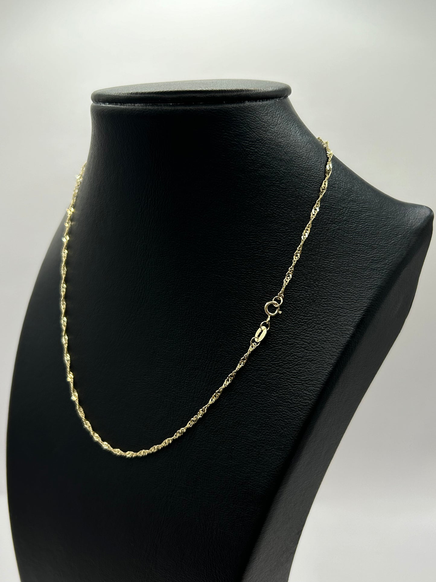 Italian Torsal Unisex Chain in 10k Yellow Gold