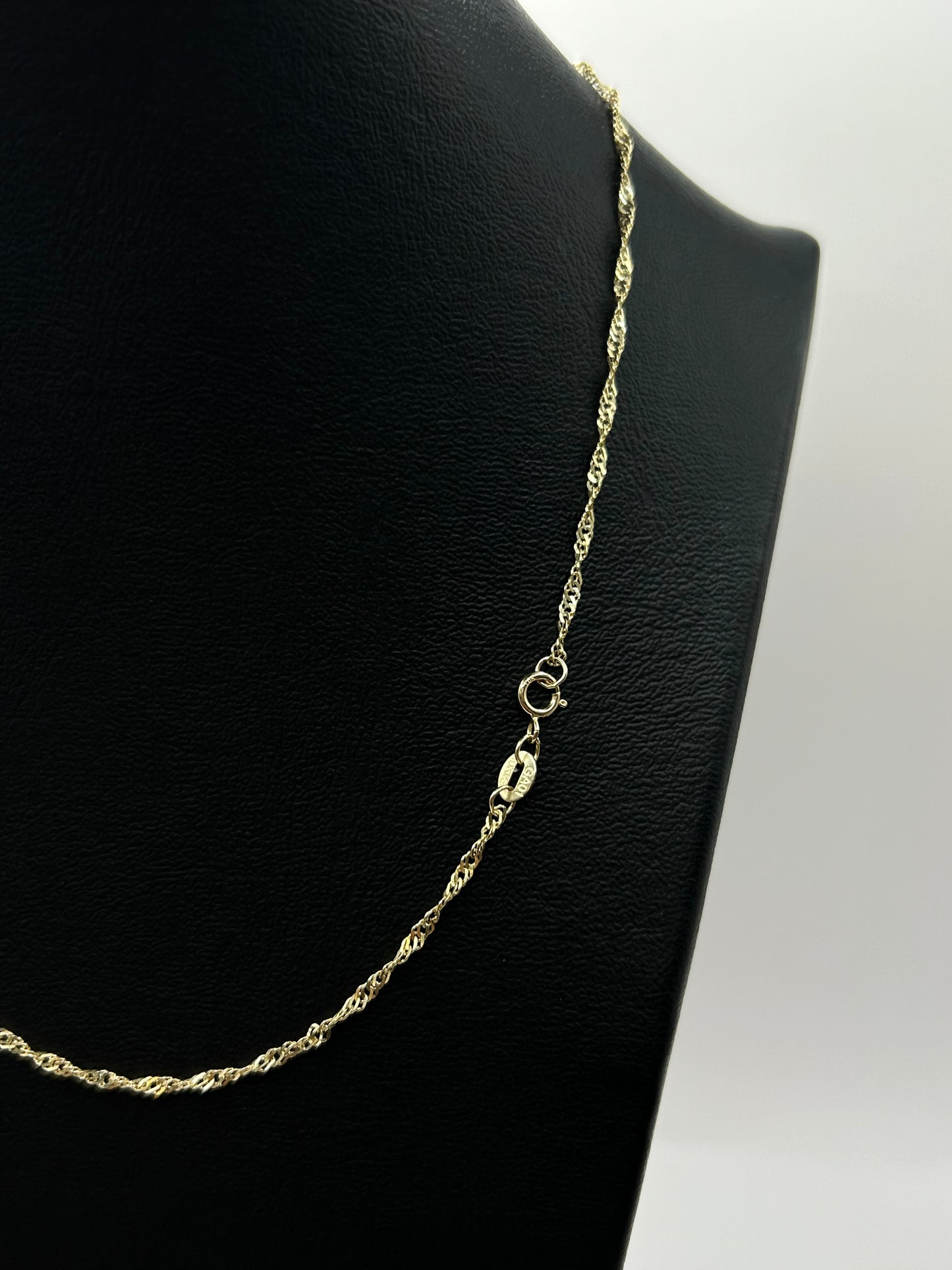 Italian Torsal Unisex Chain in 10k Yellow Gold