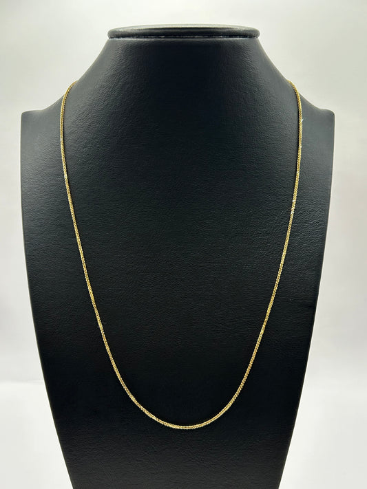 Italian Diamond-type chain in 14k yellow gold 