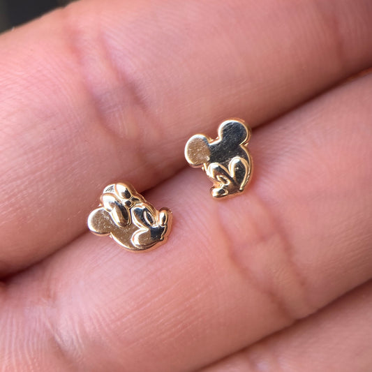 Disney®️ 10k yellow gold kiss studs