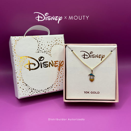 Donald Duck enameled necklace inlaid in 10k yellow gold Disney®️