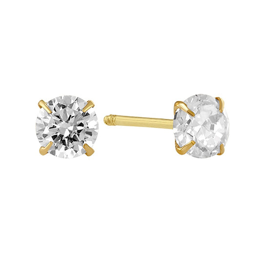 14k yellow gold Ball 0 studs Code: 14282 3.5mm