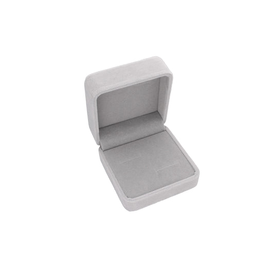 Gray velvet ring duo case