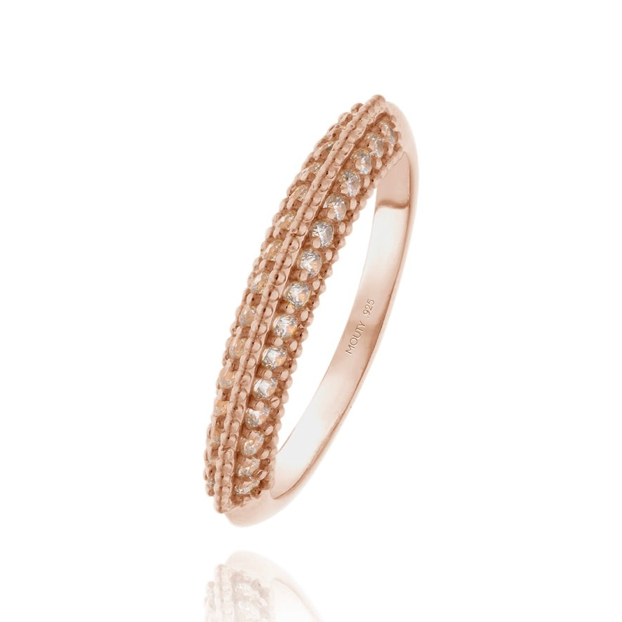 Elsie Ring in Silver with Rose Gold Plating