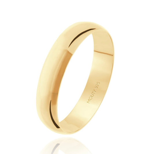 Julian ring in silver with yellow gold plating