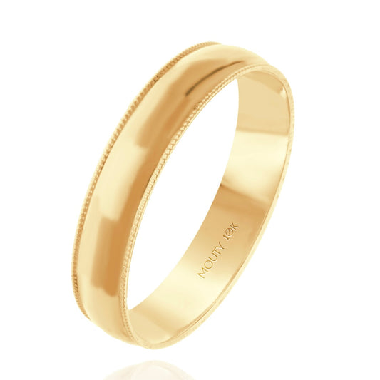 Ellis hoop in 10k yellow gold 