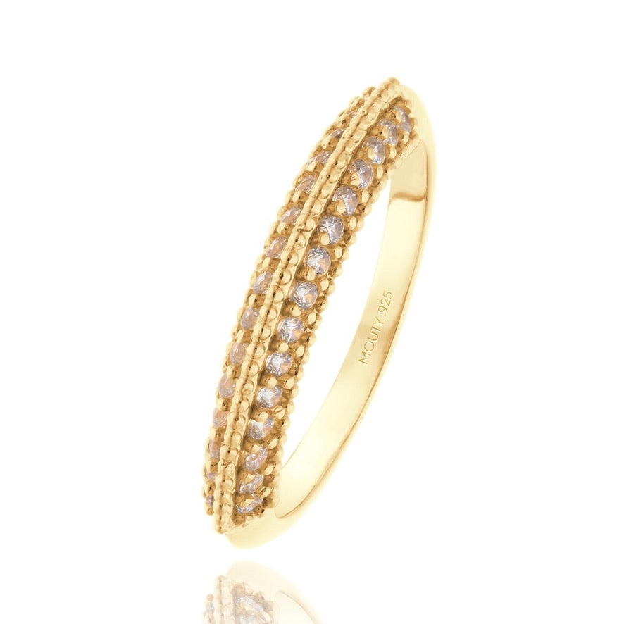 Elsie Ring in Silver with Yellow Gold Plated