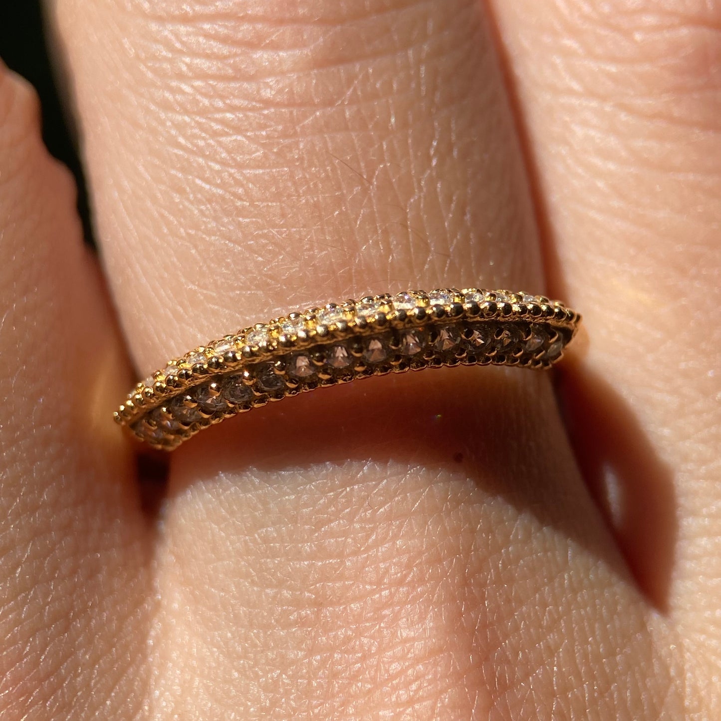 Elsie Ring in Silver with Yellow Gold Plated