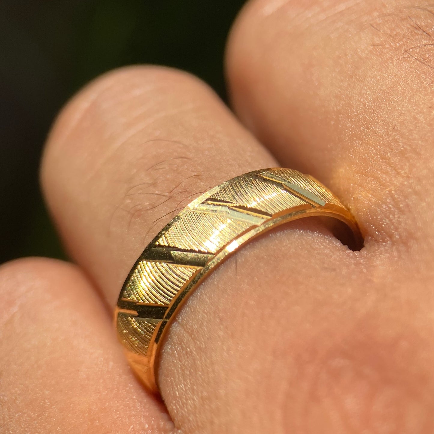 Richard ring in silver with yellow gold plating