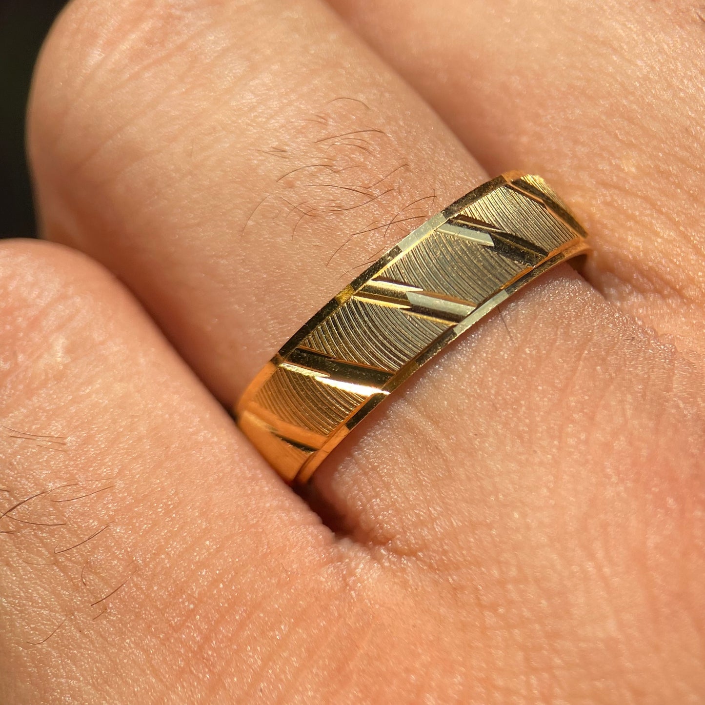 Richard ring in silver with yellow gold plating