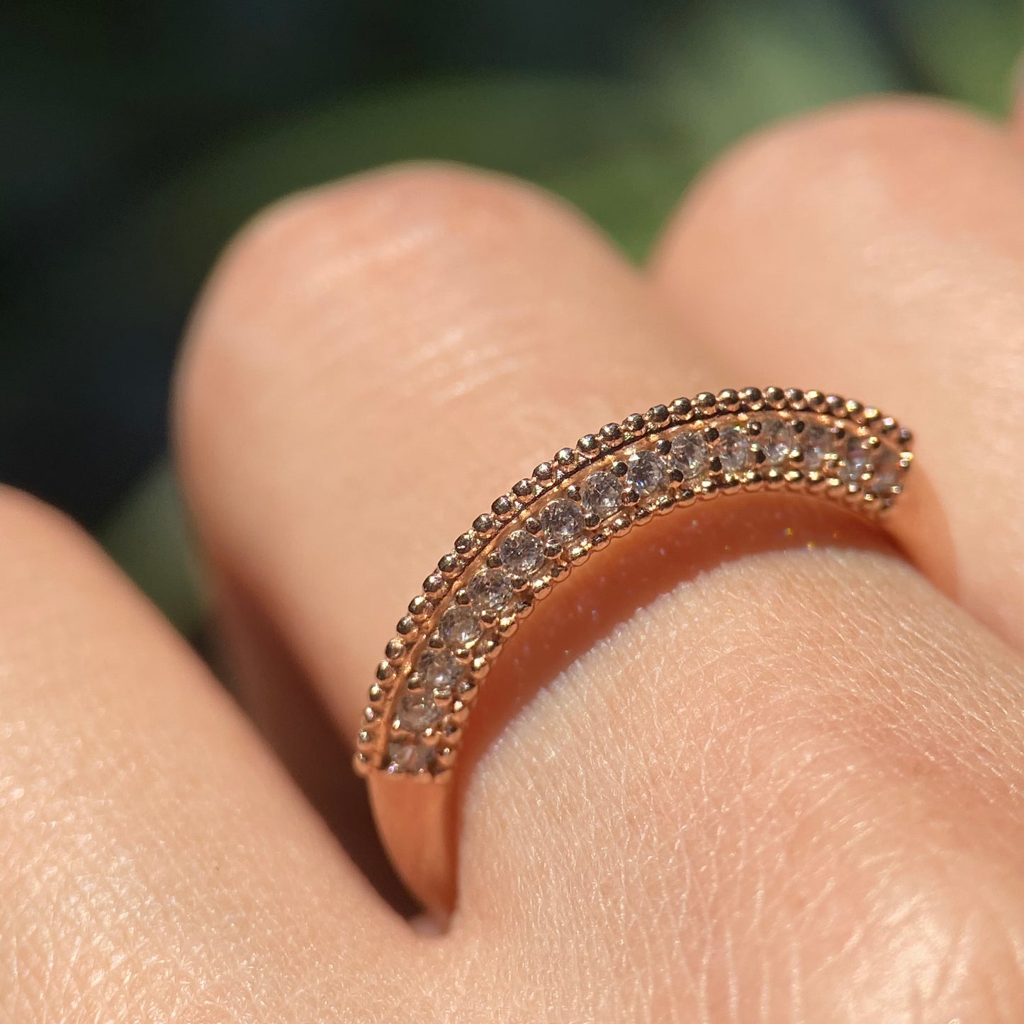 Elsie Ring in Silver with Rose Gold Plating