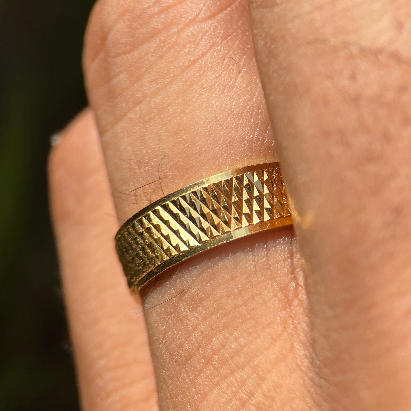 Liam ring in silver with yellow gold plating