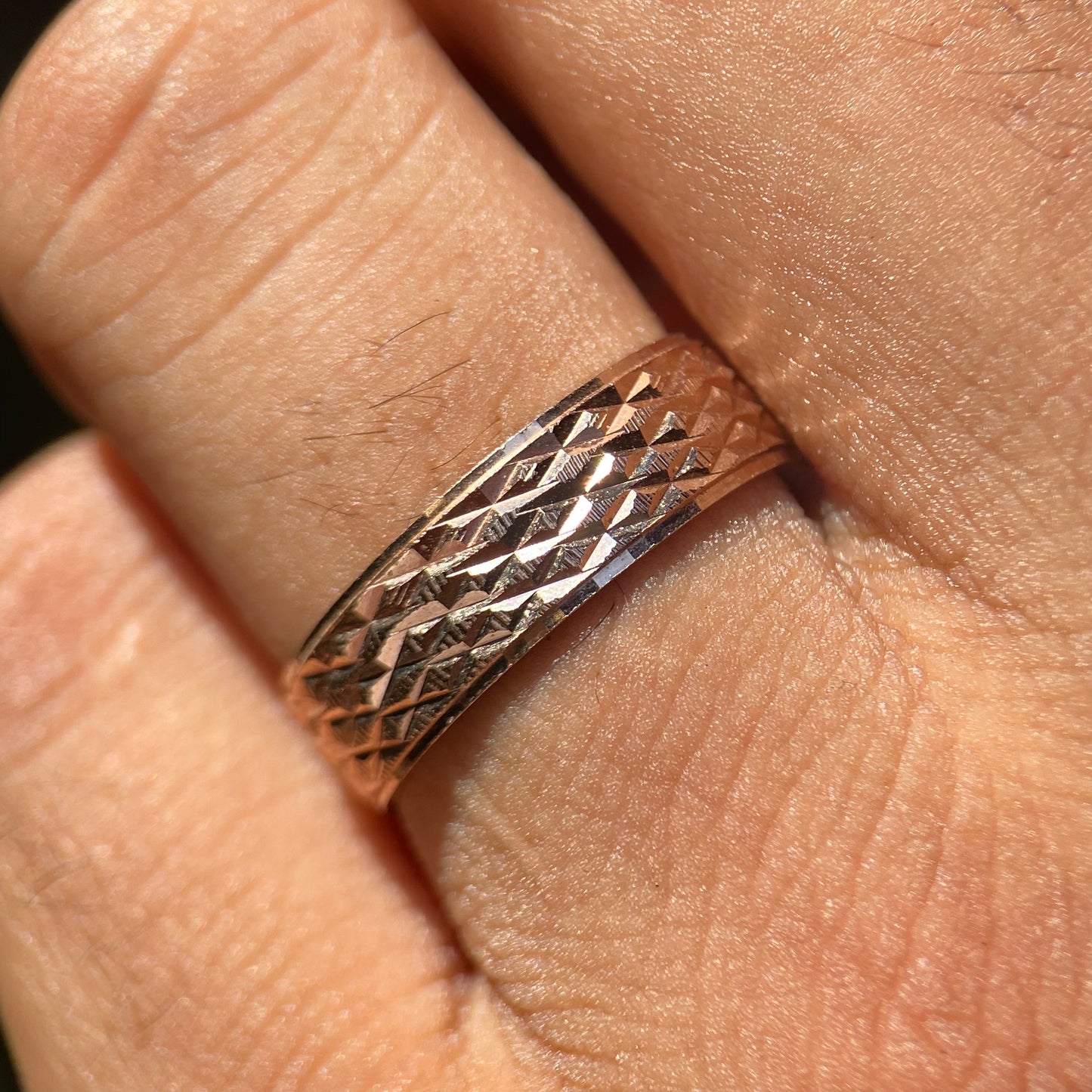 Mateo ring in silver with rose gold plating