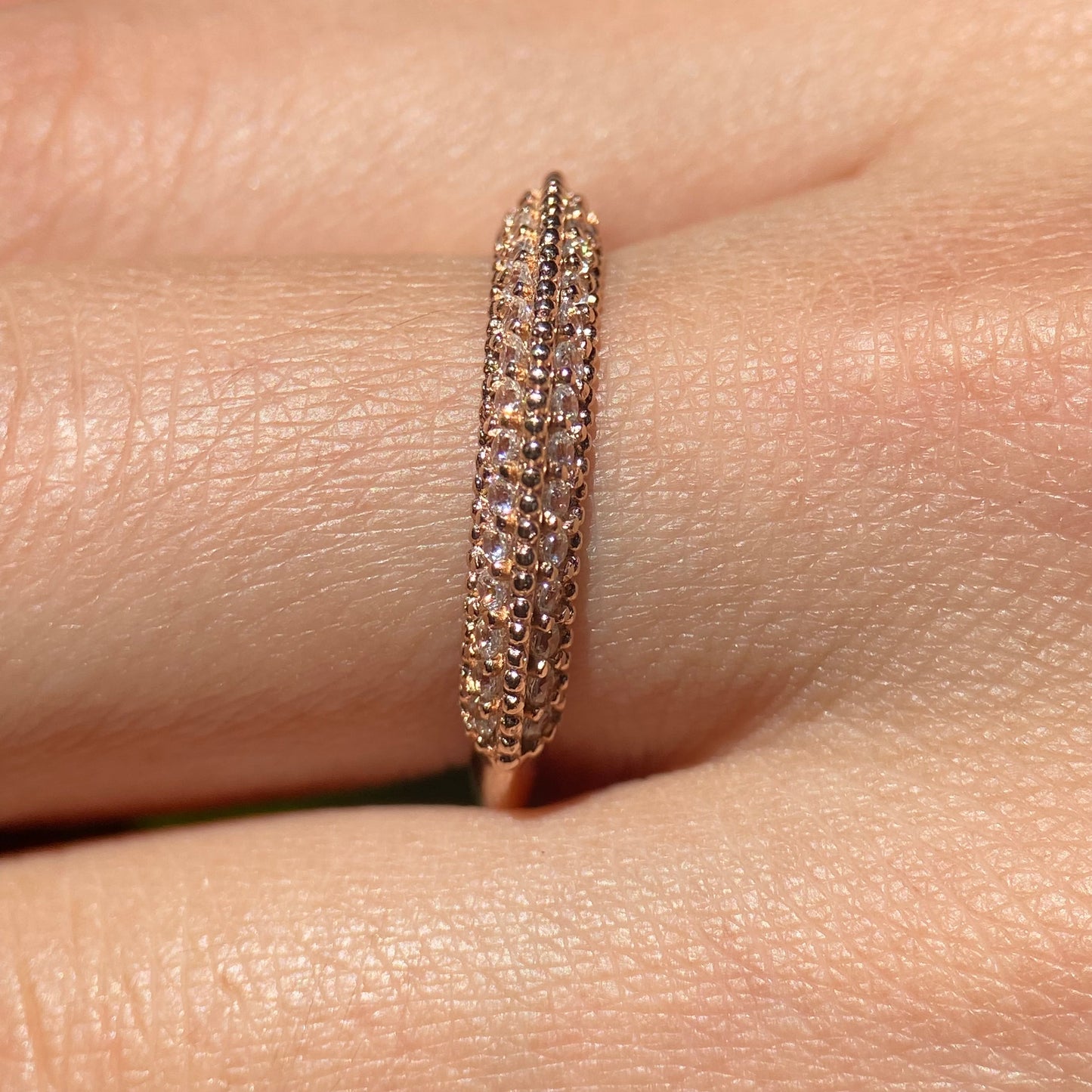 Elsie Ring in Silver with Rose Gold Plating