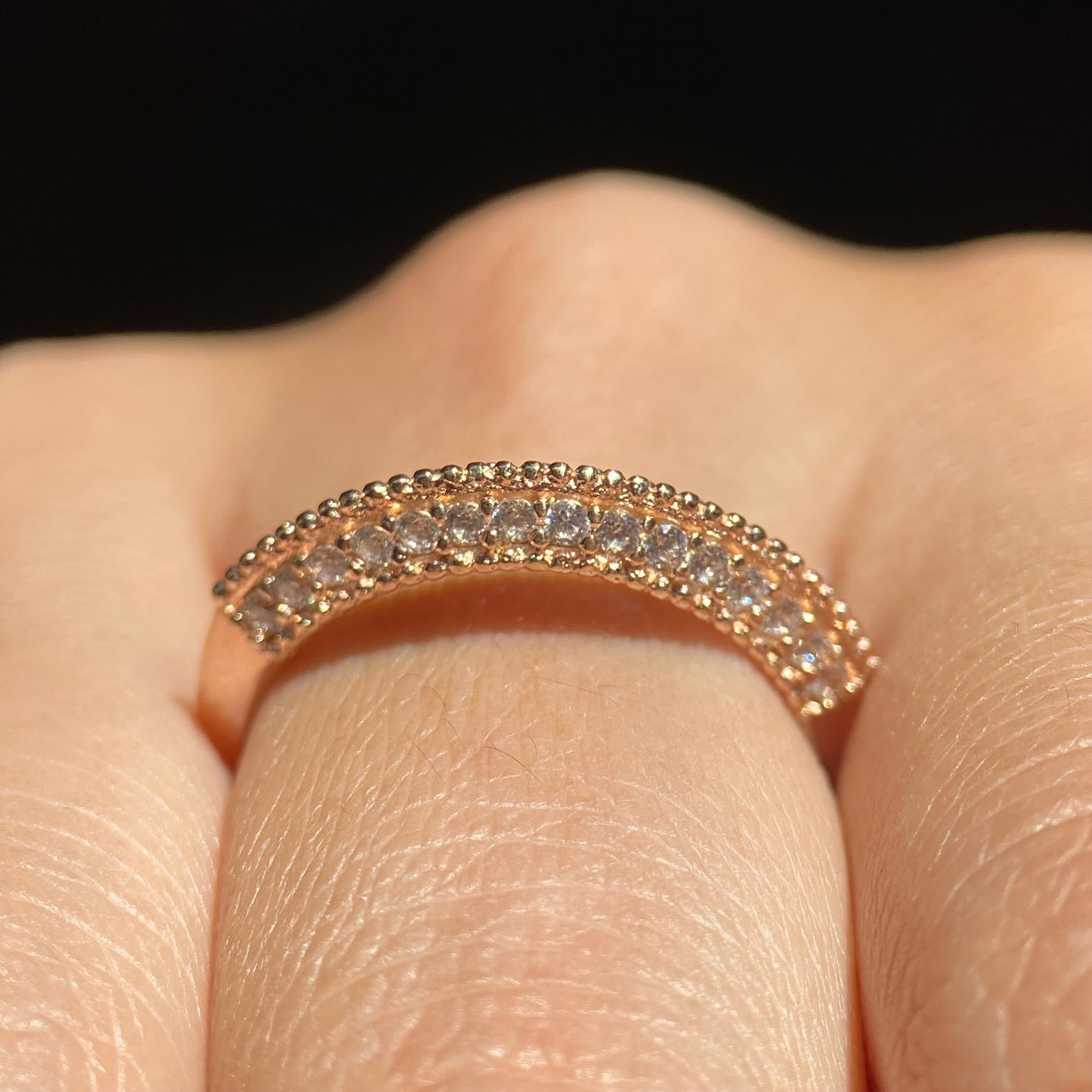 Elsie Ring in Silver with Rose Gold Plating