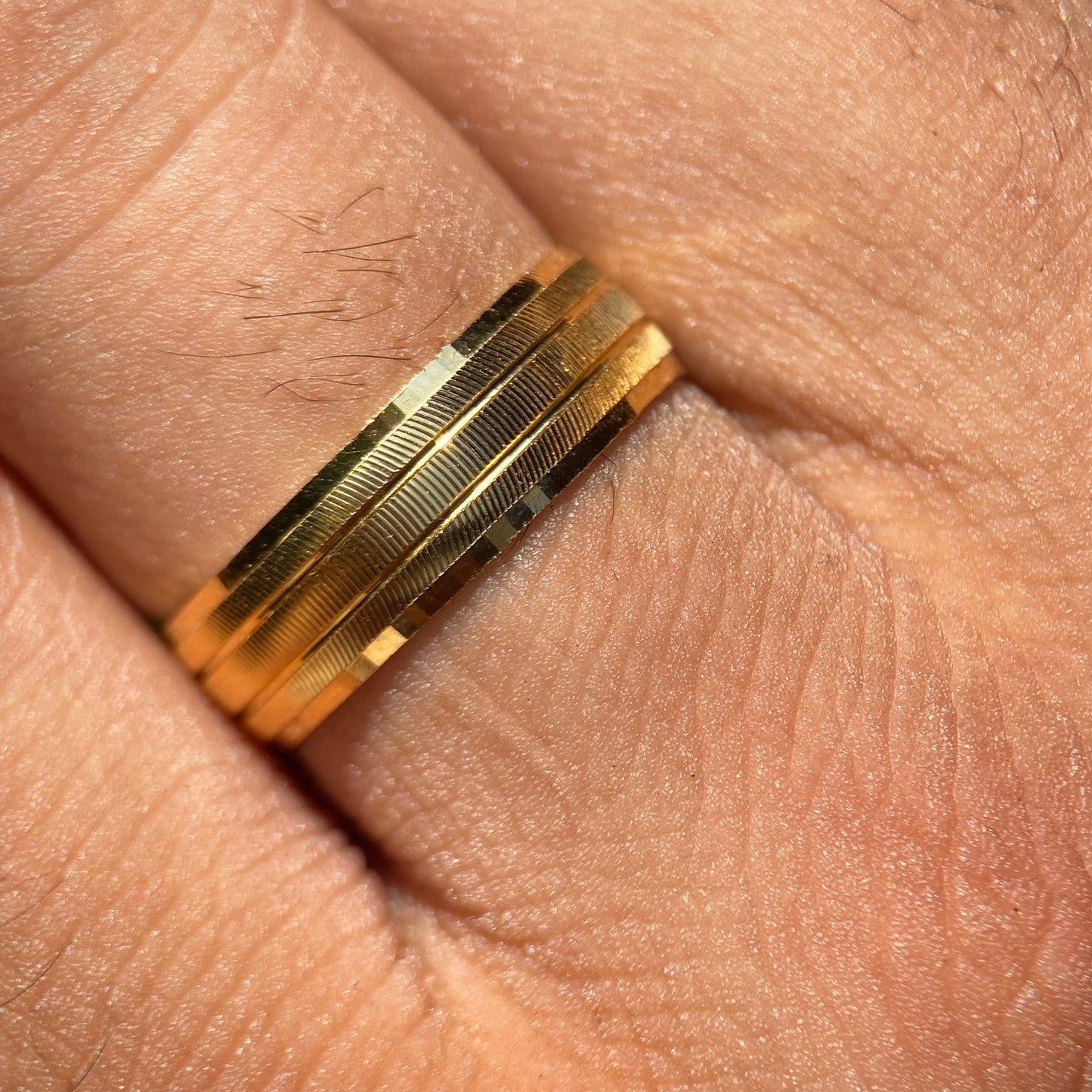 Ethan ring in silver with yellow gold plating