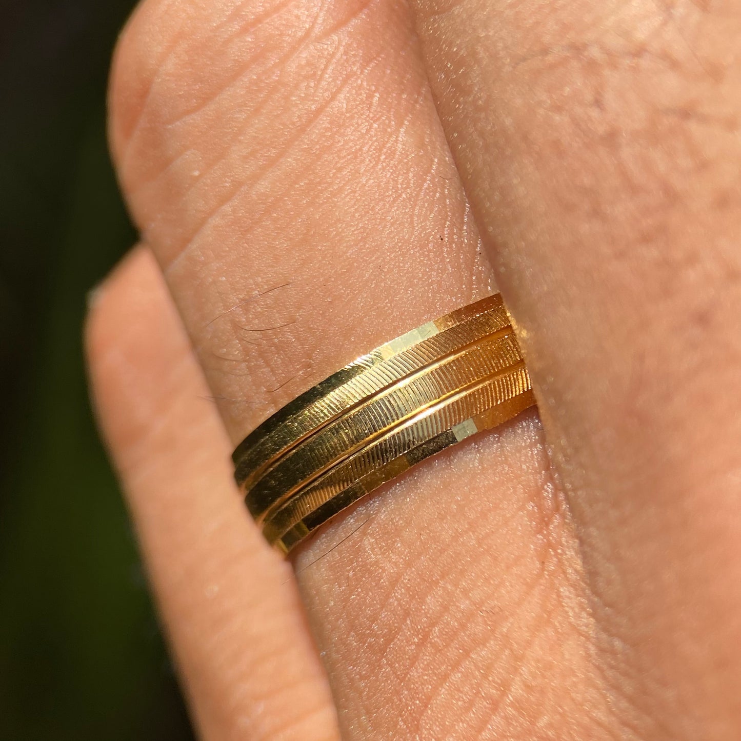 Ethan ring in silver with yellow gold plating