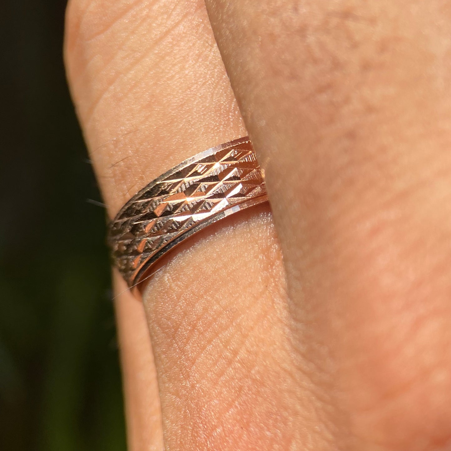 Mateo ring in silver with rose gold plating